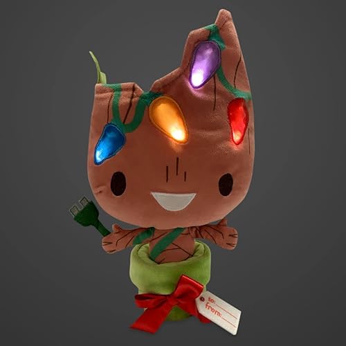 Miniatura 2 de Marvel Groot - Peluche navideño iluminado, Guardianes de la Galaxia, 10 pulgadas