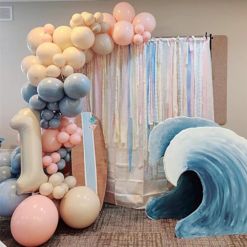 Image of 6 Balloon Numbers Birthday Decorations, 40In Cream Balloons for Men Women | Eye-catching Appearance, Perfect Decorative Centerpieces, Convenient Self-sealing Structure, Widely for Various Occasions