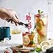 12pcs (6 Styles) Drinking Plastic Straws Reusable Farm Animal Design Reusable Straws with 2 Brushes for Birthday Pool Underwater Party Decorations Gift (Farm Design 12pcs)