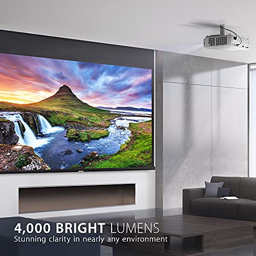 ViewSonic 4K Projector with 4000 Lumens, 240 Hz, and HDR Support for Home Theater and Streaming