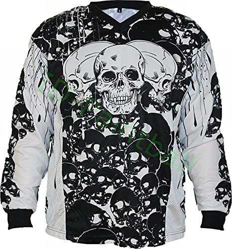 IDP Jersey The Skulls Schwarz Paintball Trikot Grösse L