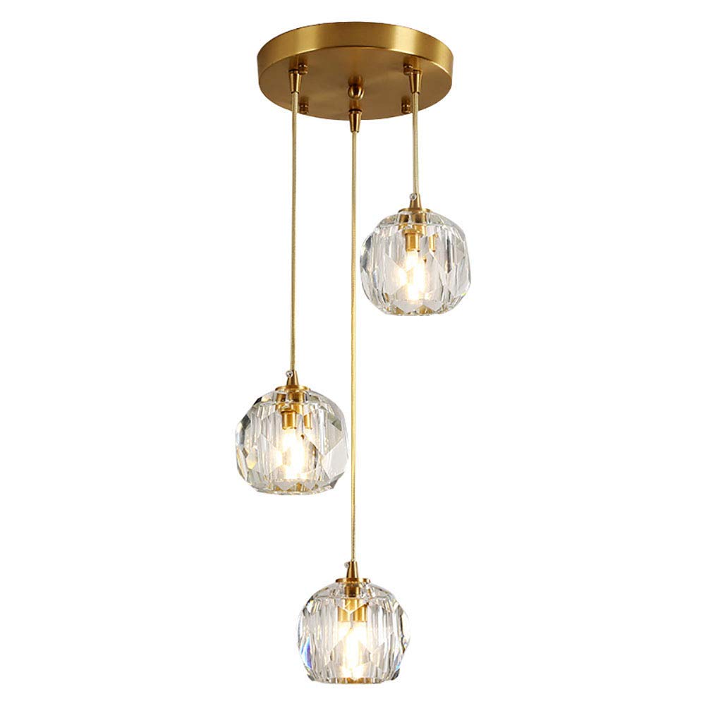 LYMSXAZOU Brushed Brass Crystal Lighting Chandelier 10Light Copper Ceiling Fixture for Dining Room & Bedroom Elegant Modern Design Stunning Illumination