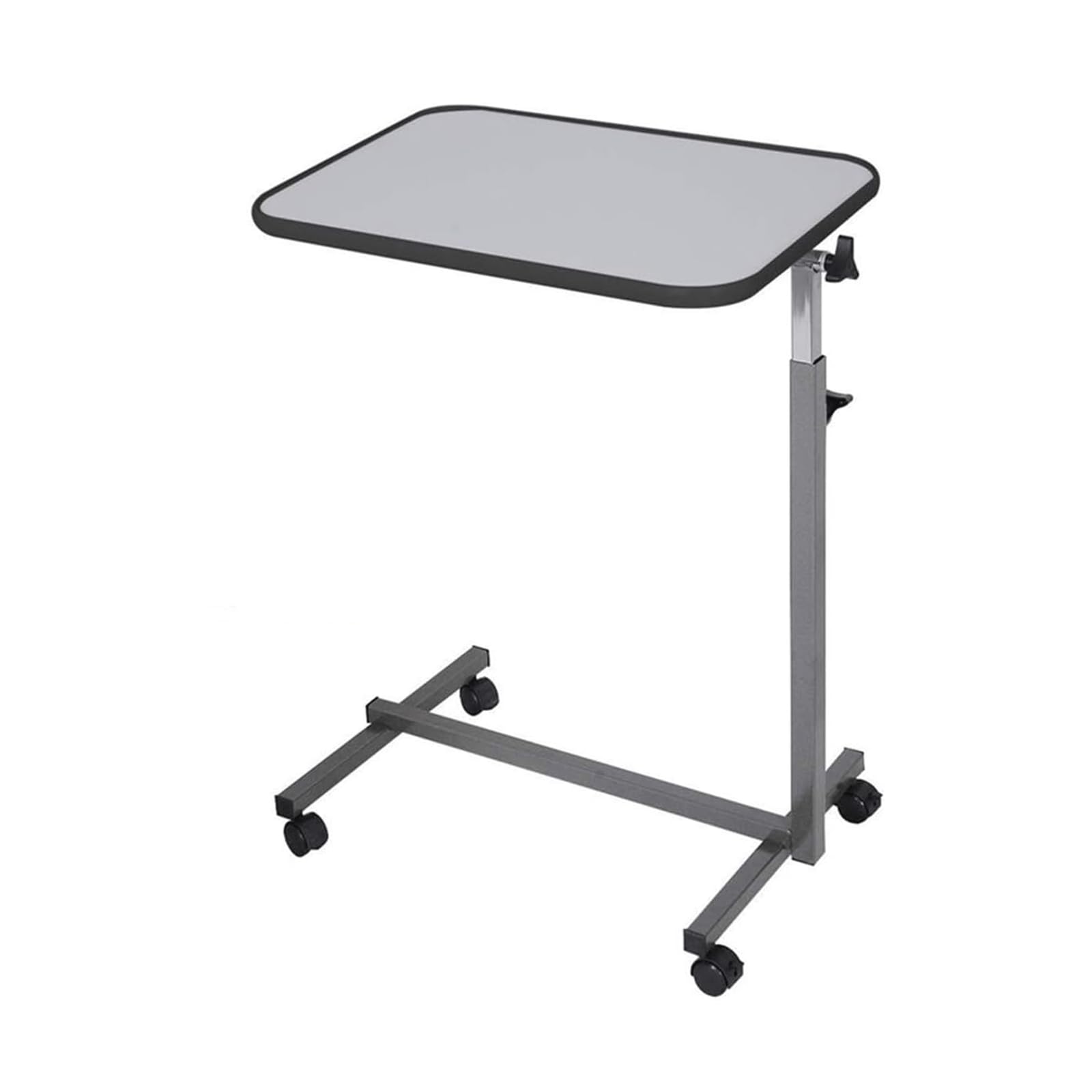 Tavolo Servitore Tavolino servitore Tavolino moderno regolabile in PVC con rotelle, scrivania mobile, scrivania per laptop con ruote, comodino sollevabile