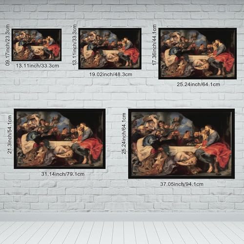 Christ à Simon Rubens impression toile de maître cadre inclus - 2