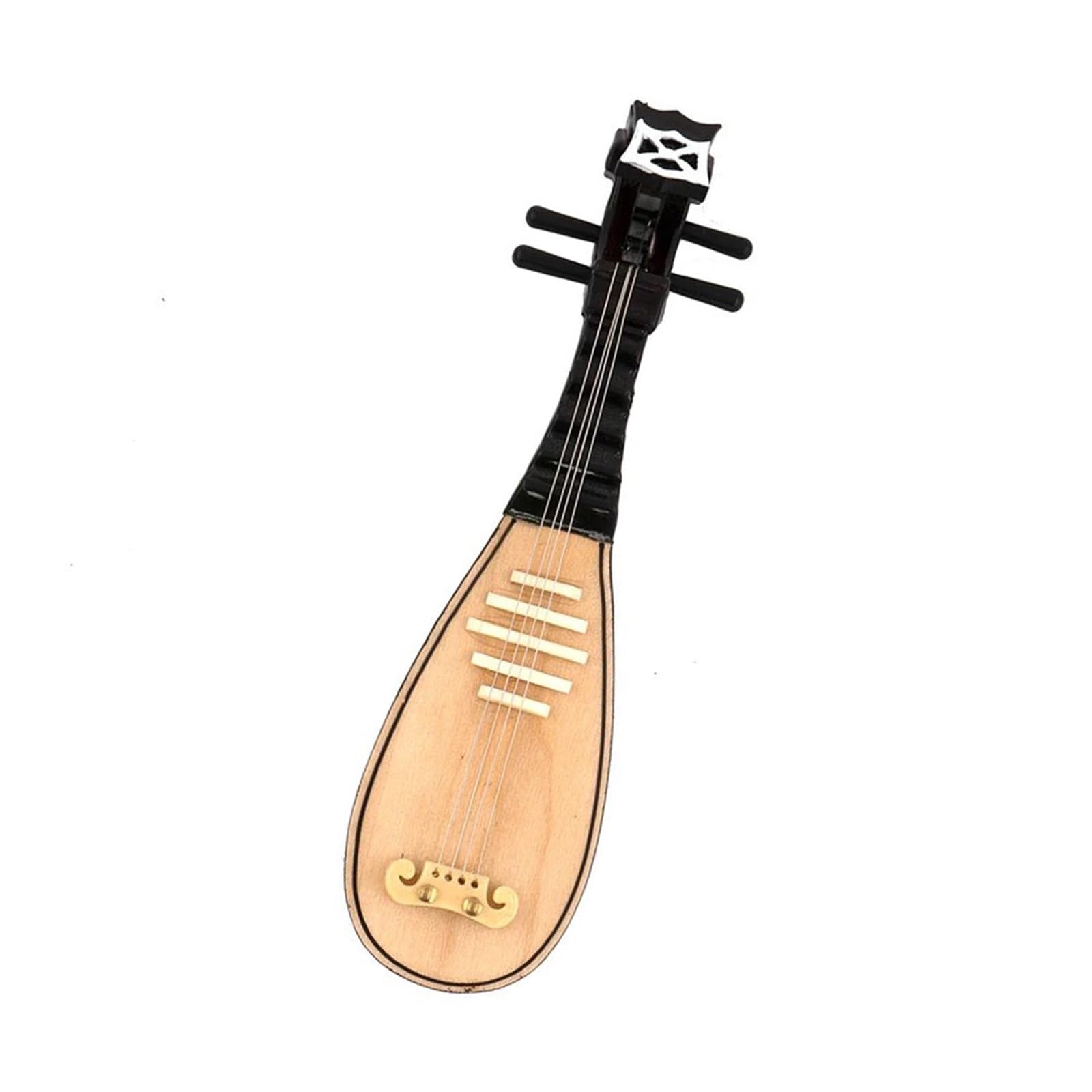 Miniaturowy model lutni z futerałem ozdoby instrumentów muzycznych(10cm)