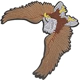 CIMAXIC イーグル革布パッチ漫画大型ハゲワシ衣類 DIY 縫製刺繍パッチアクセサリー ジャンパッチ 縫い付けます 衣類パッチ イーグルバッジ 刺繍ワッペンを縫い付ける パッチを縫う レザー