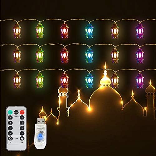 USB-Powered LED String Light- 9.8ft 20LEDs USB Powered Indoor Lantern Lights String for Home Garden Patio Decor Supplies