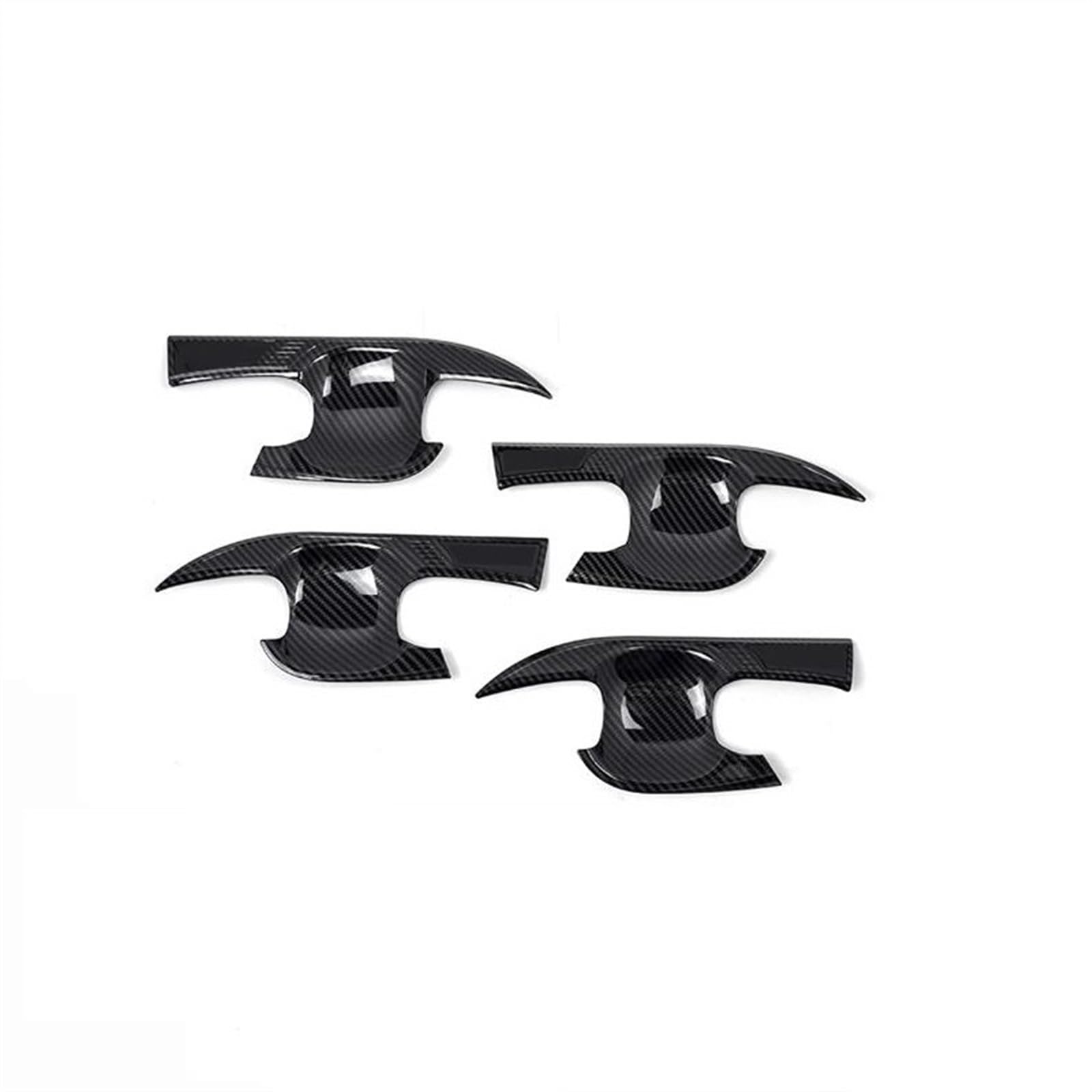 SLIMES Car Exterior Door Handles Cover Handle Decorative Sticker for Toyota for Camry XV70 201-2021 Protection(A Carbon Fiber)
