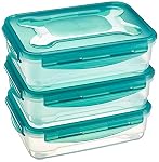 Amazon Basics – Amazon Basics Gefrierbehälter im Set, mit Deckel, luftdicht,