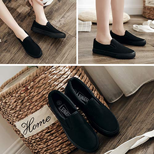 UJoowalk Womens Canvas Slip on Fashion Sneaker Skate Shoe2