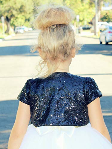 Sequins Mesh Capes Junior Flower Girl Bolero Jacket Novelty Wear Seasonal3
