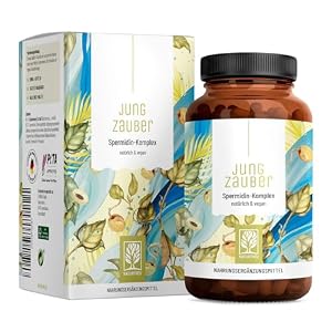 NATURTREU® Spermidin Kapseln hochdosiert mit hochwertigen Spermidin, L-Arginin, Bifidobakterien & Vitamin B6 – vegan – 120 magensaftresistente Kapseln – in Deutschland produziert & laborgeprüft