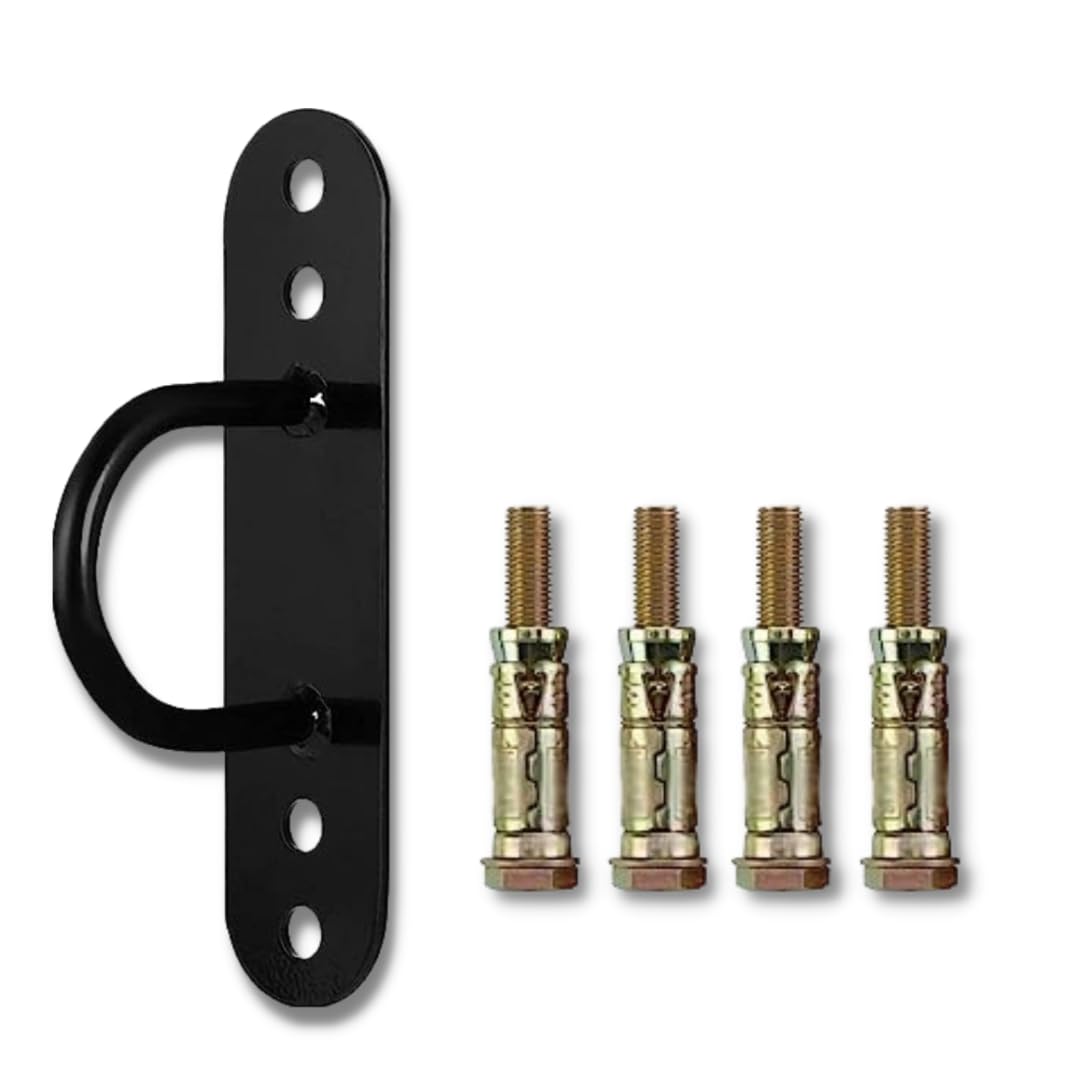 FIRE FITNESS wall mount d anchour battle rope hook for home solid metal wall mount anchour streangth training battle rope hanging system material with 8 M-M locks