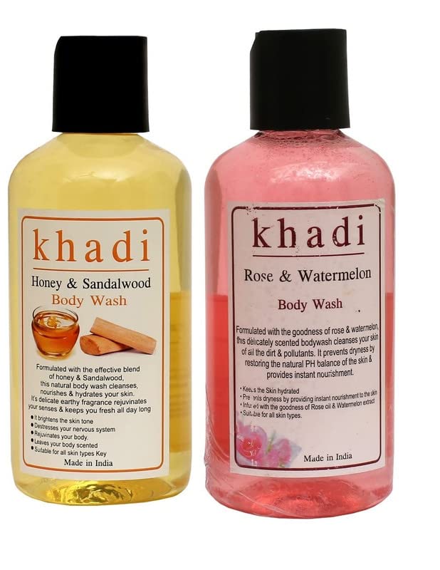 Buy Khadi Body wash Honey & Rose Body wash (400ML) Online at Low Prices