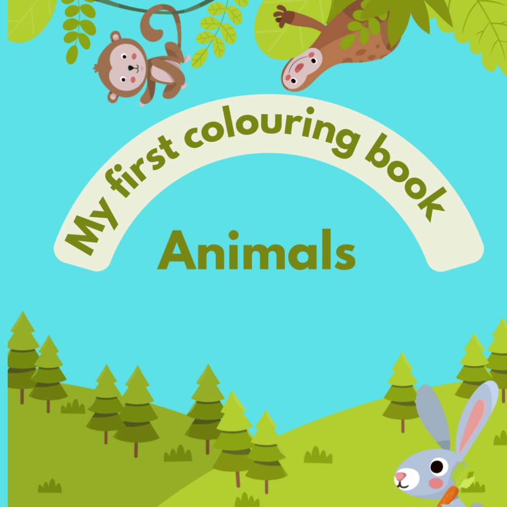 My first colouring book: Animals