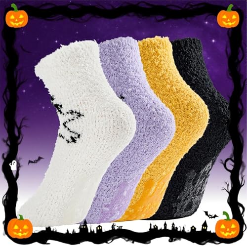 Image of Zando Women's Soft Fuzzy Socks - Thick, Warm, Fluffy, Comfy Home Sleeping Socks