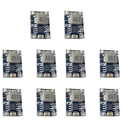 10 Packs 3.3V Regulator,Mini Buck DC 4.75-23V, Step-Down Converter Boards from 5V, 12V to 3.3V with 1.8A Output, Mini 360 Small Power Modules.