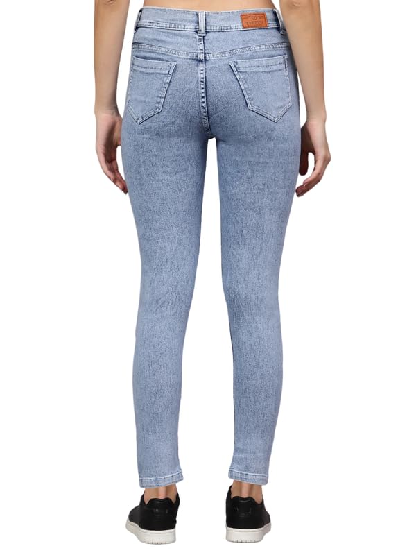 Image of Stylish Elegant Comfortable Women High Waist Regular wear Denim Jeans