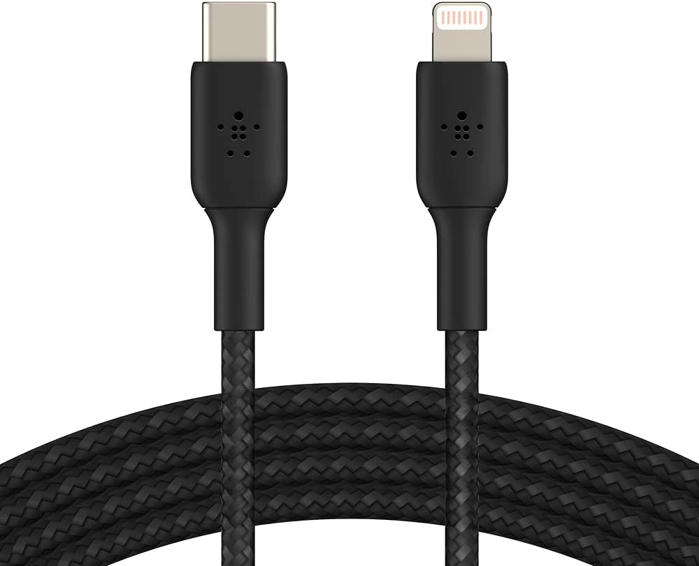 LightningUSBC Cable 2m braided mfi cert. black