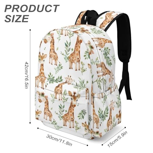 Giraffe Watercolor Funny Backpack Daily Casual Daypack Travel Mini Bag with Adjustable Strap Style-273
