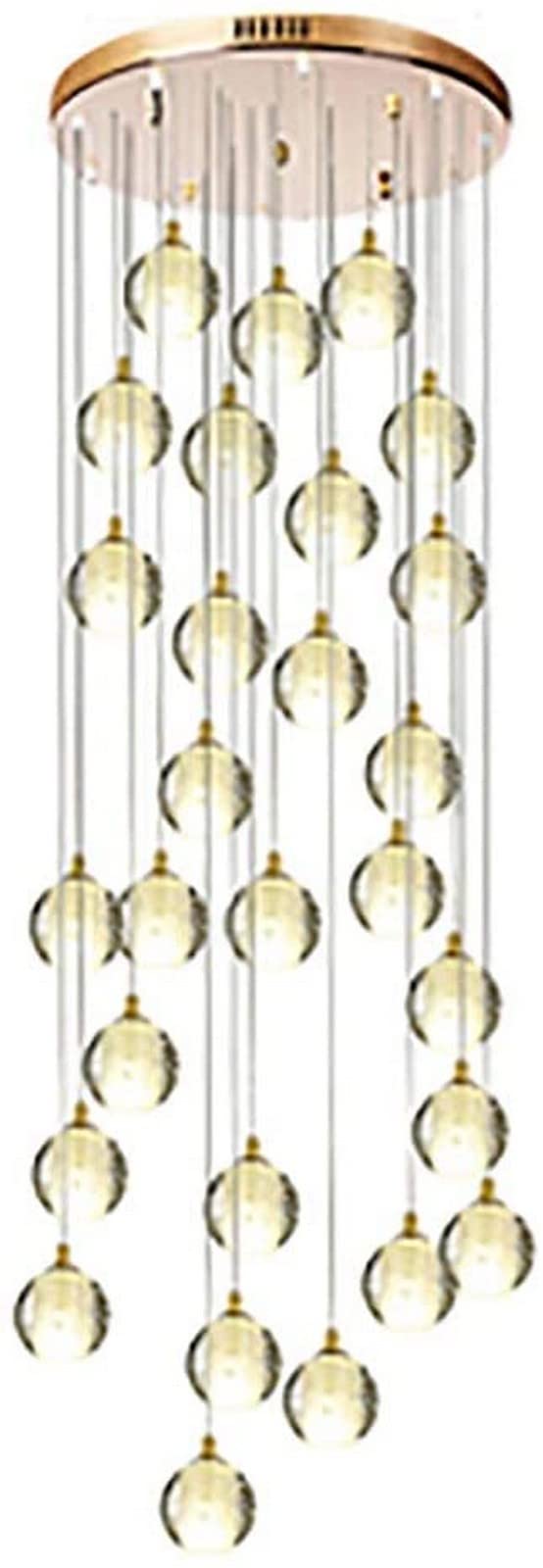 PCXEHUYP Chandelier Stairs Long Chandeliers,Spiral Staircase Ceiling Light Fixture for Hotel Living Room Home Bar, Crystal Spiral Chandelier-Silver 12(Silver,8)
