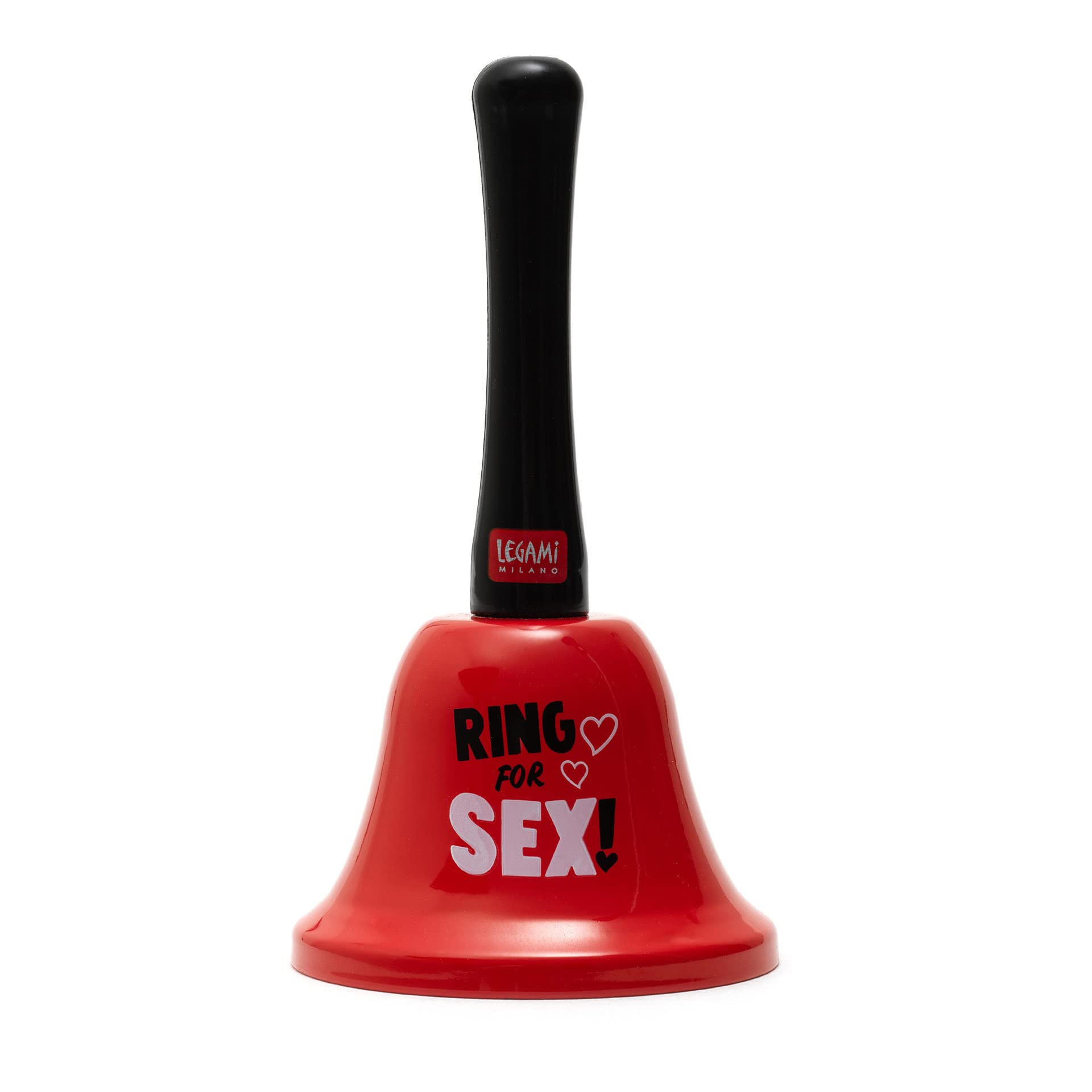 Legami - Bell Ring for Sex, Ergonomic handle, Ø 7.5 cm, Theme Sex