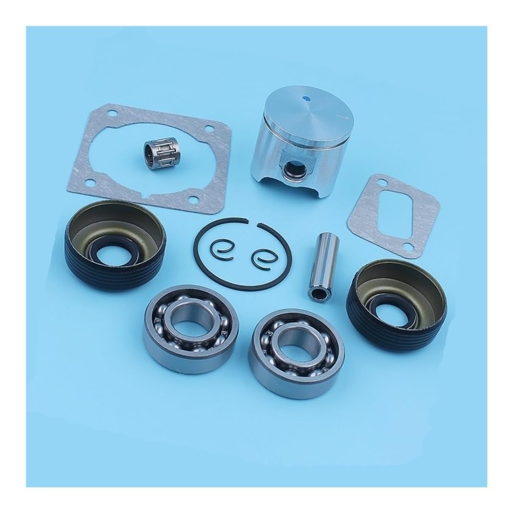 Kit de Sello de Aceite de cojinete de Bolas de cigüeñal de pistón de 40 mm, Compatible con 340, 345, 2141 y 2145, Repuesto de Jaula de Aguja de Anillo de Motosierra