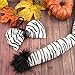 LUX ACCESSORIES Halloween Zebra Black and White Cosplay Party Costume Set (3pcs)
