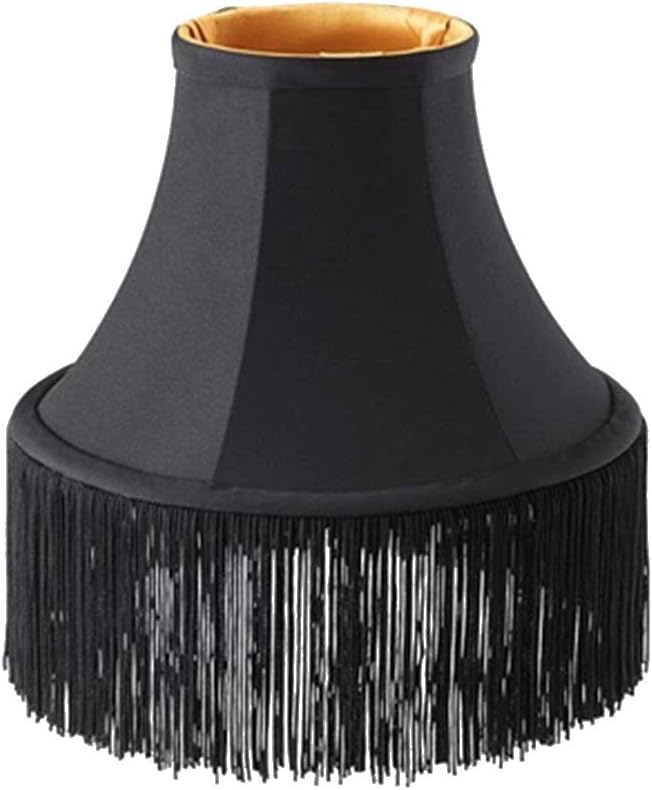 Fringe Trim Lace Polyerter Fibre Tassel 6inch Wide 10 Yards Long for Clothes Accessories Latin Wedding Dress DIY Lamp Shade Decoration Black
