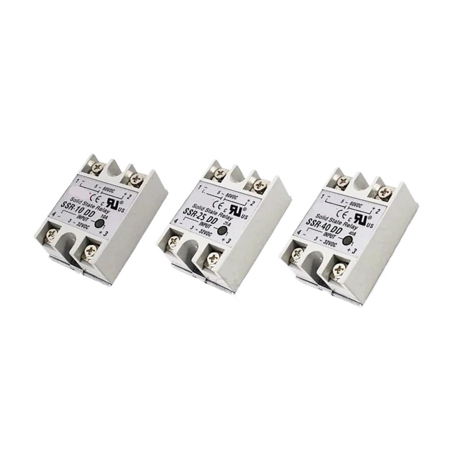 Relais SSR commutation statique rapide entrée 3-32VDC sortie 5-60VDC