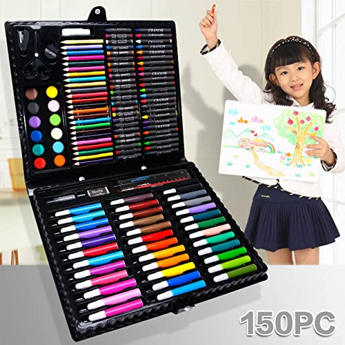 Kit de pintura de desenho de materiais de arte, conjunto de desenho e desenho - 24 lápis de cor, 36