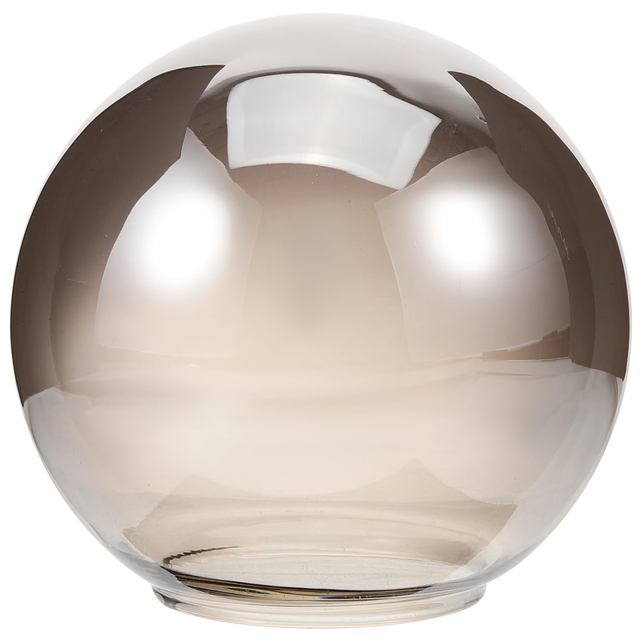 Photo 1 of Sosoport Glass Globe Lamp Shade Replacement 5.11 Inch Round Glass Lamp Shade for Pendant Light Light Fixture Replacement Shades for Chandelier Wall Sconce Living Room Bedroom Cafe