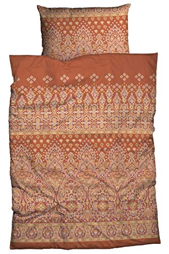 Casatex Fein-Biber Bettwäsche AJALA 155 cm x 220 cm Kupfer Cover
