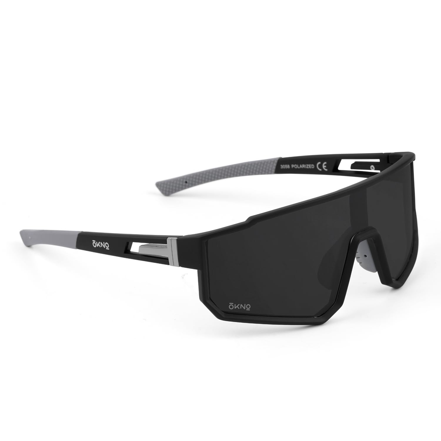 Eyewearlabs OKNO | Polarized Sports Over-Sized Unilens Wrap-Around Branded Stylish Sunglasses For Men & Women | 100% UV Protection Shades | Cricket Sports Cycling Driving Trekking & More