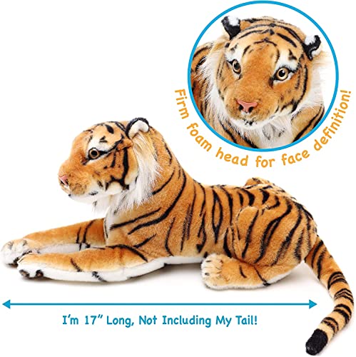 Viahart Arrow The Tiger - 17 Inch (Tail Measurement Not Included) Stuffed Animal Plush Cat - By Tiger Tale Toys #TOP1