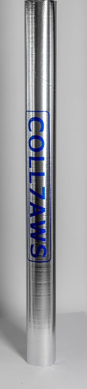 Super Shield Reflective Radiant Flooring, Sauna, Roof, Crawlspace Insulation (1000 sqft, 4ft x 250ft, Aluminum, Industrial Grade)