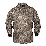 Banded Men's TEC Fleece Mock Neck Cold-Weather Warm Soft Moisture-Wicking Breathable Long Sleeve Base Layer Shirt, Mossy Oak Bottomland, XX-Large