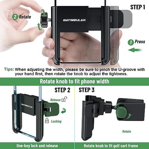 BAYINBULAK Golf Cart Phone Holder Accessories - Image 3