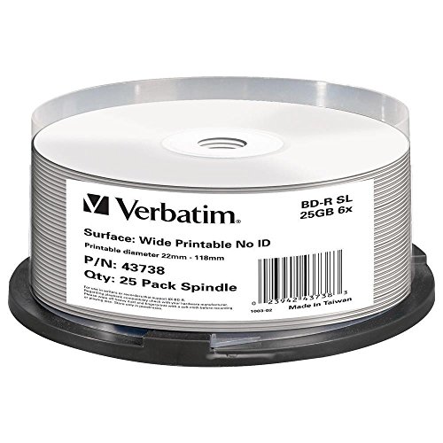 BD-R Single Layer Verbatim multicolor con alta velocidad de grabación estable