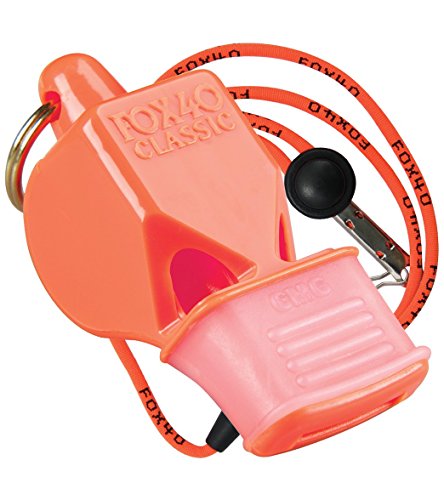 Fox 40 CMG Whistle with Cushioned Mouth Grip - Orange