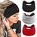 Zoestar Lot de 3 bandeaux larges style bohème pour yoga, course à pied, entraînement, accessoires de cheveux pour femmes et filles
