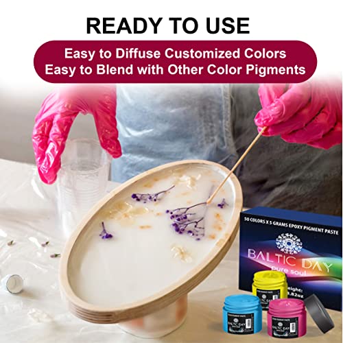 Baltic Day - Epoxy Resin Pigment Paste "White Satin" - Double Portion (4 Oz Paste/Jar) - Pigment Paste For Epoxy Resin - Liquid Epoxy Resin Dye - White Epoxy Resin Color Pigment - Great For Resin Art #TOP4