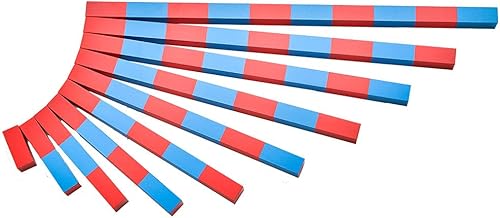 Miniatura 7 de Kghios Montessori - Varillas numéricas Montessori, juguetes de matemáticas Montessori, material para niños pequeños, herramientas educativas,
