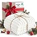 Bedsure Fleece Throw Blanket for Sofa - Fluffy Cosy Warm Blankets for Bed, Soft Cute Single Throw Gifts for Women and Girls, Off White, 130x170 cm