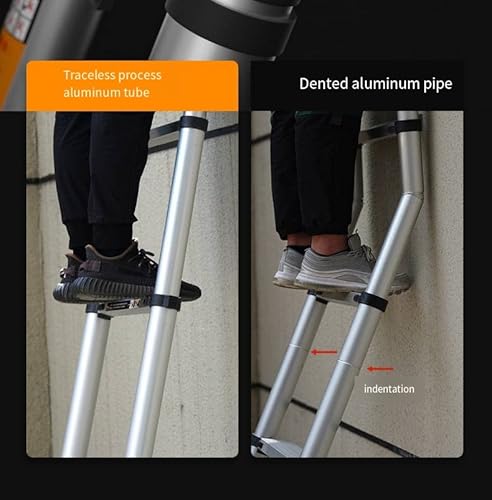 Mwpqbd Telescopic Ladder Aluminium Alloy Herringbone Ladder Bamboo Ladder Folding Stair Multi-Function Stair Lifting Household Ladder (Trestle Ladder 1.5 +1.5) #TOP6