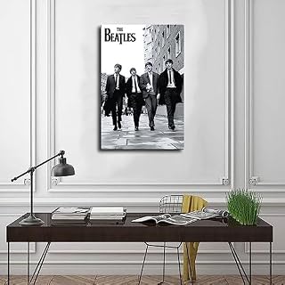 RIKCAT Poster sur toile The Beatles pour décoration de chambre à coucher, bureau, chambre, cadeau sans cadre, 30 x 45 cm - Les Beatles, Paul McCartney, John Lennon, RIngo Starr, George Harrison RIKCAT Poster sur toile The Beatles pour décoration de chambre à coucher, bureau, chambre, cadeau sans cadre, 30 x 45 cm – Image 3