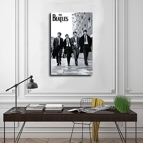 RIKCAT Poster sur toile The Beatles pour décoration de chambre à coucher, bureau, chambre, cadeau sans cadre, 30 x 45 cm - Les Beatles, Paul McCartney, John Lennon, RIngo Starr, George Harrison RIKCAT Poster sur toile The Beatles pour décoration de chambre à coucher, bureau, chambre, cadeau sans cadre, 30 x 45 cm – Image 4