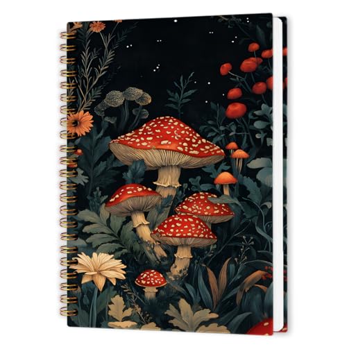 Carnet champignon vintage solide pour organiser vos notes sans perdre de page
