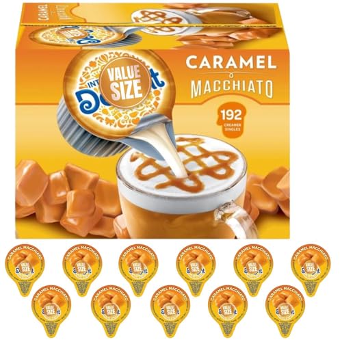 Pogalight - Coffee Creamer, Delight Caramel Macchiato Creamer Singles, 192
