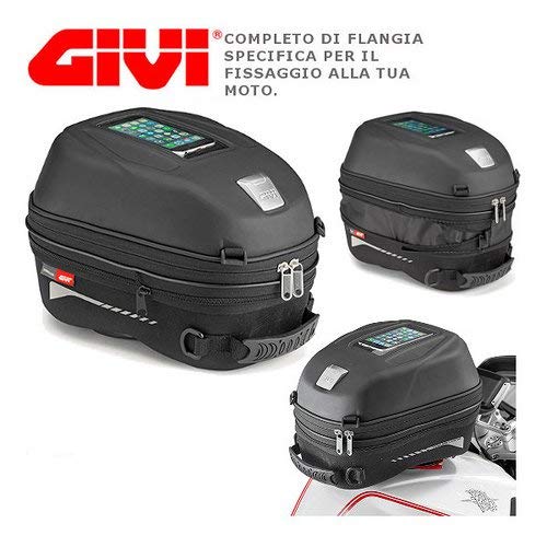GIVI NUOVA BORSA BORSELLO ST603B GIVI COMPLETA DI FLANGIA SPECIFICA BF02 COMPATIBILE CON MV AGUSTA BRUTALE 800 2013